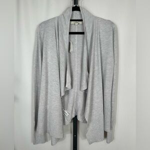 NWT Ann Taylor LOFT Gray Open Front Cardigan Size X-Small